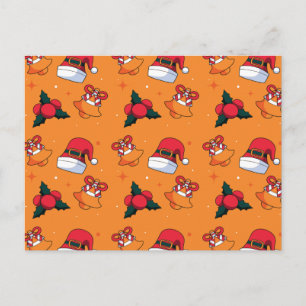 Weihnachtsmuster 90 feiertagspostkarte