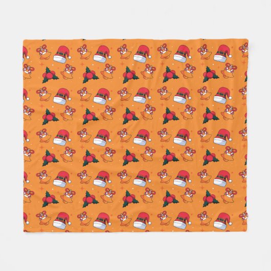 Weihnachtsmuster 90 fleecedecke (Vorderseite (Horizontal))