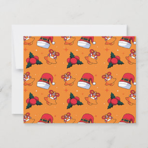 Weihnachtsmuster 90 mitteilungskarte