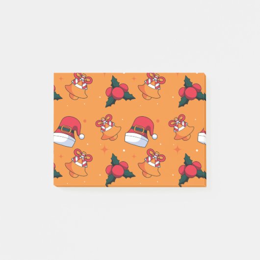 Weihnachtsmuster 90 post-it klebezettel (Vorderseite)