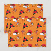 Weihnachtsmuster 90 postkarte (Vorne/Hinten)
