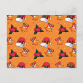 Weihnachtsmuster 90 postkarte (Rückseite)