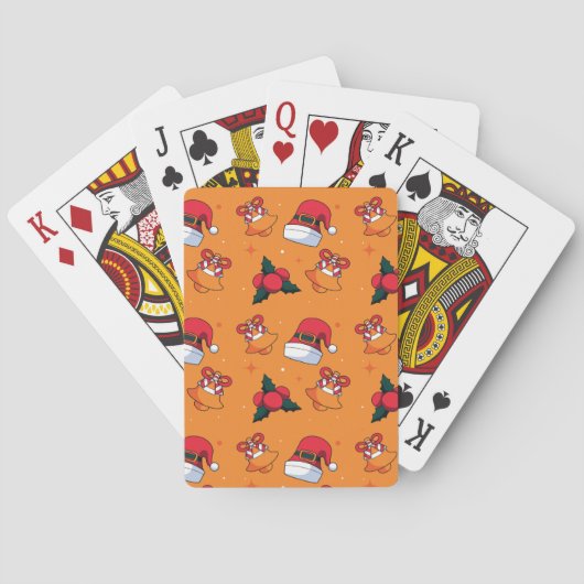 Weihnachtsmuster 90 spielkarten (Rückseite)