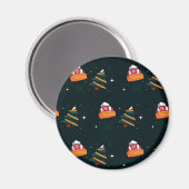 Weihnachtsmuster 91 magnet (Vorderseite/Rückseite)