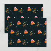 Weihnachtsmuster 91 postkarte (Vorne/Hinten)