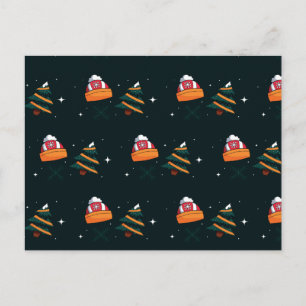 Weihnachtsmuster 91 postkarte