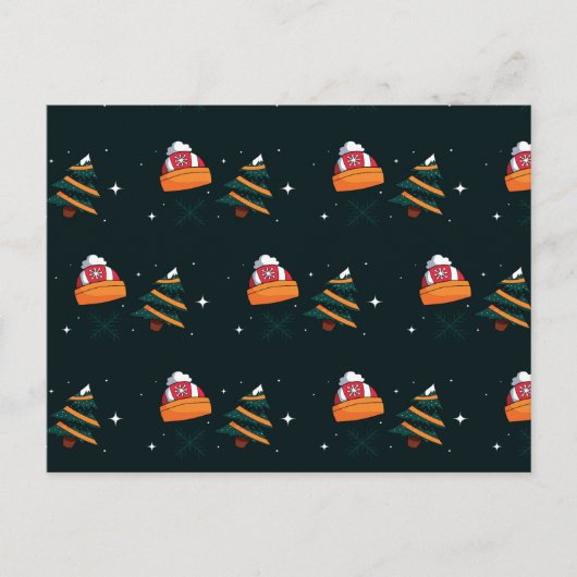 Weihnachtsmuster 91 postkarte (Vorderseite)