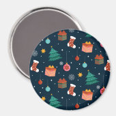 Weihnachtsmuster 96 magnet (Vorderseite/Rückseite)