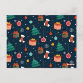 Weihnachtsmuster 96 postkarte (Rückseite)