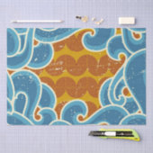 Weihnachtsmuster an der Küste Retro Sonne, Meer & Seidenpapier (Handwerk)