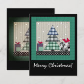 Weihnachtsmuster, Anwendung, neues Jahr, Weihnacht Save The Date (Vorne/Hinten)