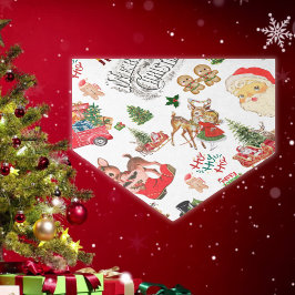 Weihnachtsmuster auf Weiß | Seidenpapier