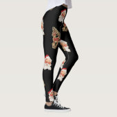 Weihnachtsmuster aus dem Weihnachtsalter Leggings (Rechts)
