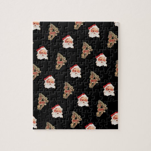 Weihnachtsmuster aus dem Weihnachtsalter Puzzle (Vertikal)