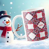 Weihnachtsmuster aus der Liebe Kaffeetasse