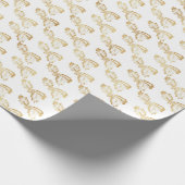 Weihnachtsmuster aus heiligen Blätter und Berries Geschenkpapier (Ecke)