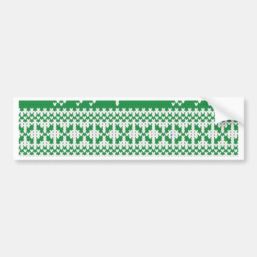 Weihnachtsmuster Autoaufkleber (Vorne)