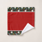 Weihnachtsmuster-Badehandtuch-Set Badhandtuch Set (Waschlappen)