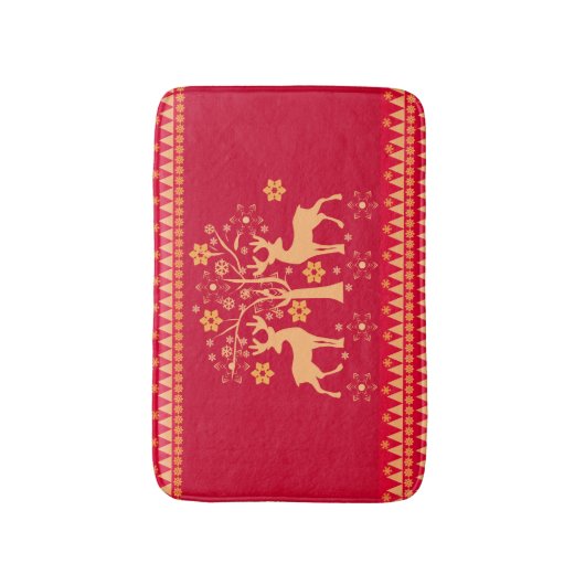 Weihnachtsmuster Badematte (Vorderseite Vertikal)