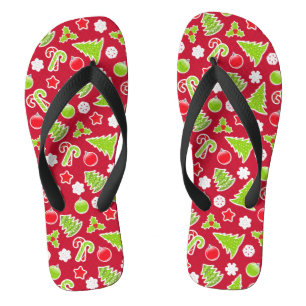Weihnachtsmuster Badesandalen