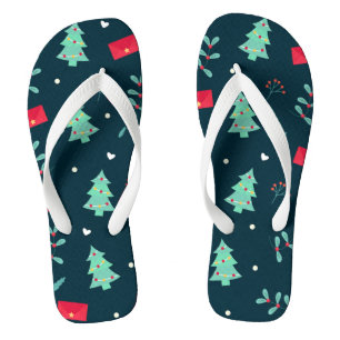 Weihnachtsmuster Badesandalen