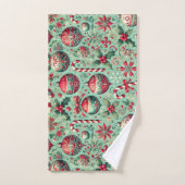 Weihnachtsmuster Badhandtuch Set (Handtuch)