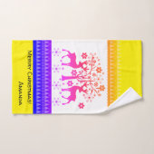 Weihnachtsmuster Badhandtuch Set (Handtuch)