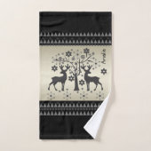 Weihnachtsmuster Badhandtuch Set (Handtuch)