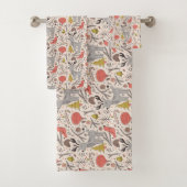 Weihnachtsmuster Badhandtuch Set (Insitu)