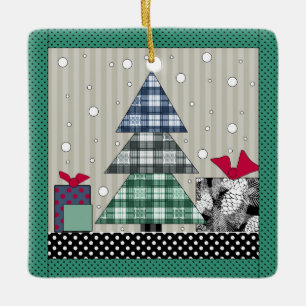 Weihnachtsmuster, Bekleidung, Neues Jahr, Weihnach Keramikornament