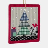 Weihnachtsmuster, Bekleidung, Neues Jahr, Weihnach Keramikornament (Rechts)