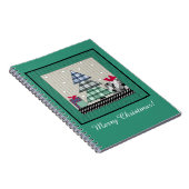 Weihnachtsmuster, Bekleidung, Neues Jahr, Weihnach Notizblock (Rechte Seite)