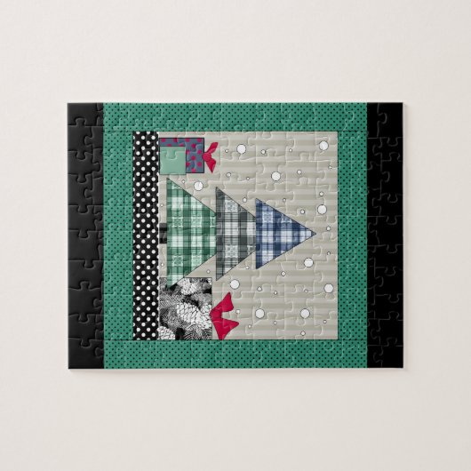 Weihnachtsmuster, Bekleidung, Neues Jahr, Weihnach Puzzle (Horizontal)