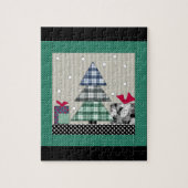 Weihnachtsmuster, Bekleidung, Neues Jahr, Weihnach Puzzle (Vertikal)