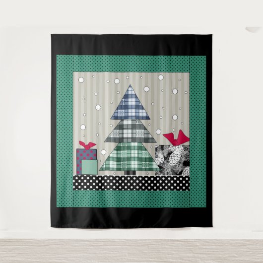 Weihnachtsmuster, Bekleidung, Neues Jahr, Weihnach Wandteppich (Vorderseite)