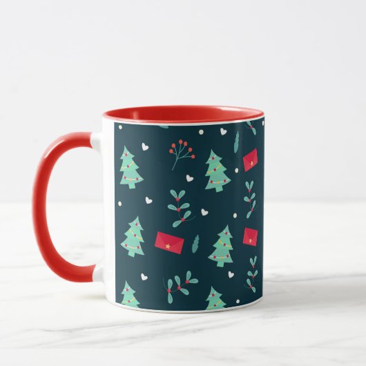 Weihnachtsmuster, beliebtes Design, Tasse (Links)