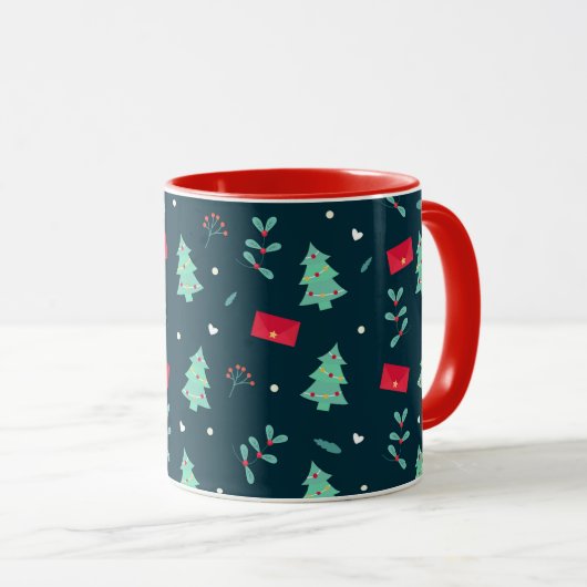 Weihnachtsmuster, beliebtes Design, Tasse (VorderseiteRechts)