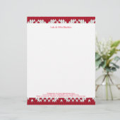 Weihnachtsmuster Briefkopf (Stehend Vorderseite)
