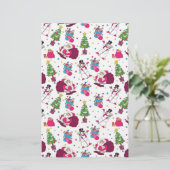 Weihnachtsmuster Briefpapier (Stehend Vorderseite)