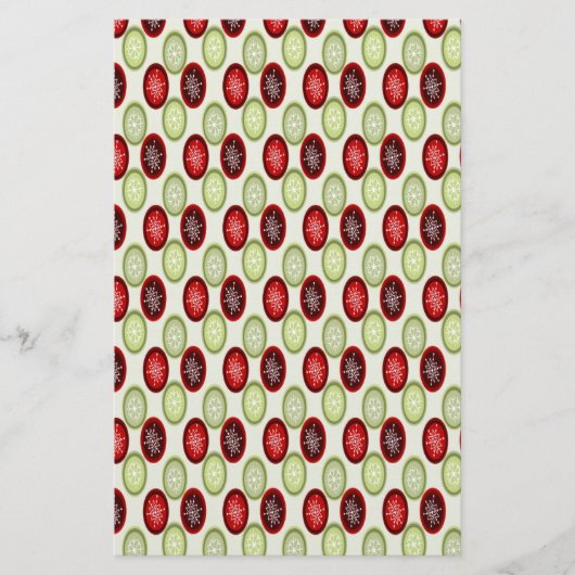 Weihnachtsmuster Briefpapier (Vorderseite)