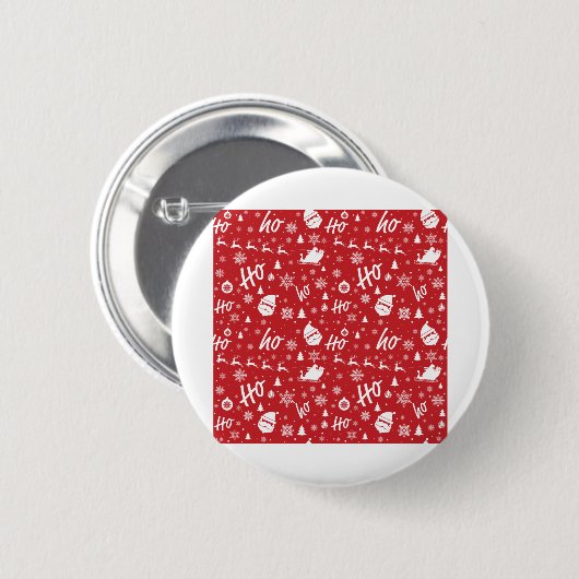 Weihnachtsmuster Button (Vorne & Hinten)