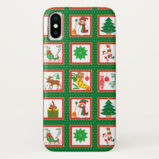Weihnachtsmuster Case-Mate iPhone Hülle (Rückseite)