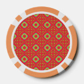 Weihnachtsmuster Charm 01 - Pokerchips (Rückseite)