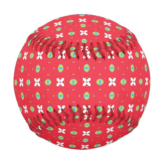 Weihnachtsmuster Charm 02 - Baseball (Vorderseite)