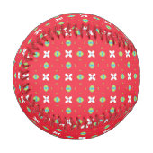 Weihnachtsmuster Charm 02 - Baseball (Vorderseite Links)
