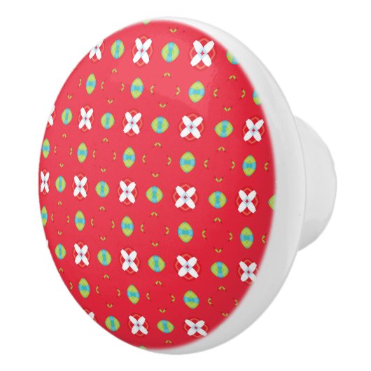 Weihnachtsmuster Charm 02 - Keramikknauf (Rechts)