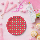 Weihnachtsmuster Charm 02 - Pappteller (Party)