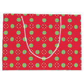 Weihnachtsmuster Charm 03 - Große Geschenktüte (Rückseite)