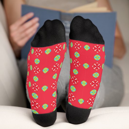 Weihnachtsmuster Charm 03 - Socken (Unterseite)
