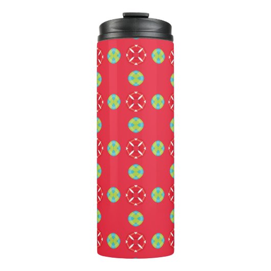 Weihnachtsmuster Charm 03 - Thermosbecher (Vorderseite)